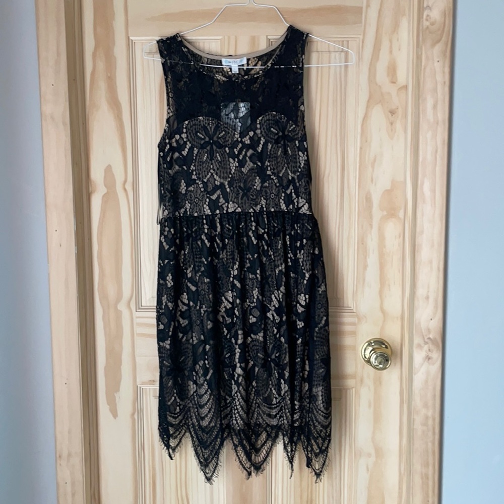 Black lace dress